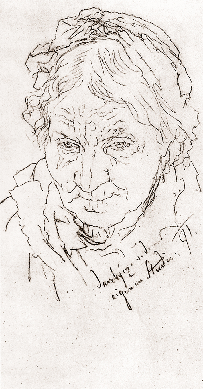  Adolpyh Von Menzel —— 老妪头像习作